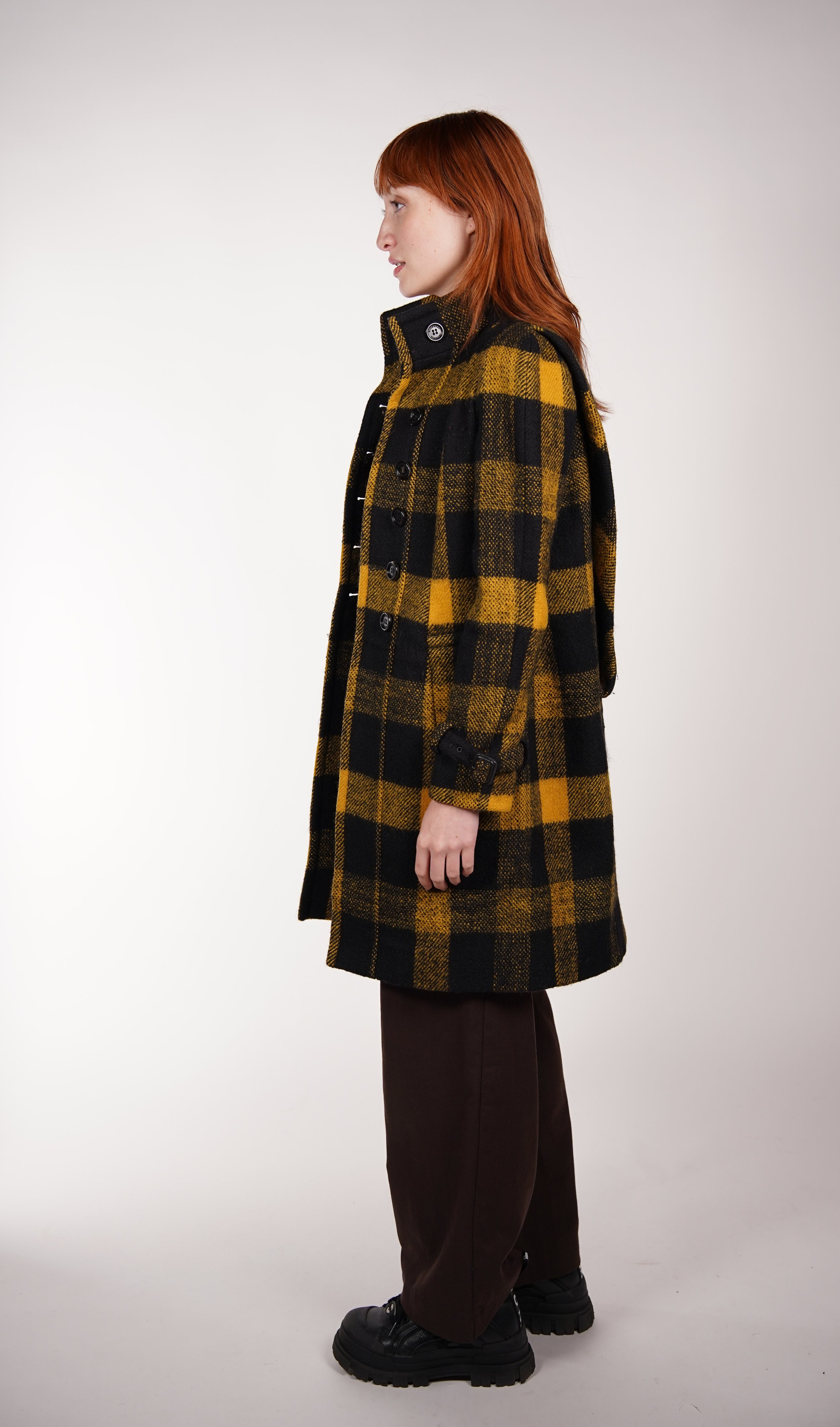 ジャケット・アウター UNUSED Burberry Check Coat Burberry Wool Check Zip Jacket — Check It Vintage